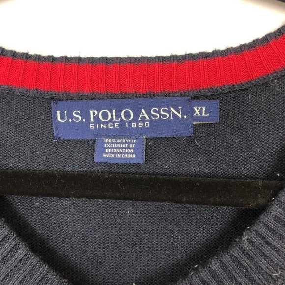 U.S. Polo Assn. Color Block Sweater Sz XL - Picture 3 of 6